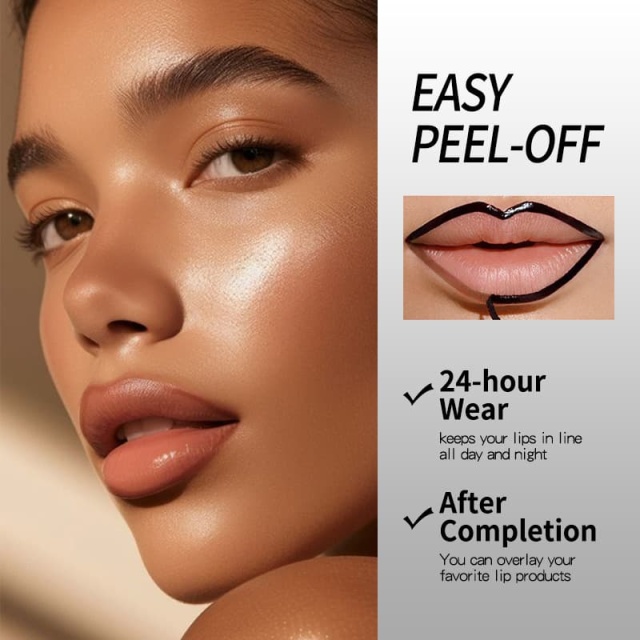 Five-Color Peel-Fff Lip Liner, Matte, Waterproof, Long-Lasting Lip Tint,Five-Color Peel-Fff Lip Liner, Matte, Waterproof, Long-Lasting Lip Tint 