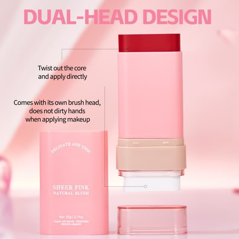 Air Cushion Blush Stick, Natural Nude Makeup Lipstick, Multi-purpose Rouge Stick,Air Cushion Blush Stick, Natural Nude Makeup Lipstick, Multi-purpose Rouge Stick 