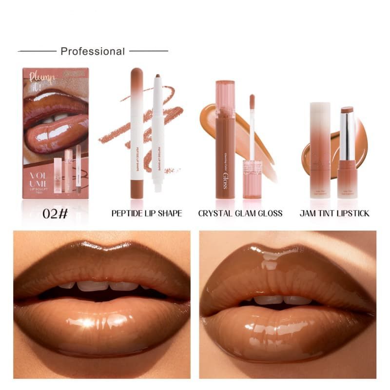 Three-Color Makeup Set: Lip Liner + Lip Gloss & Lipstick B2B Manufacturer | Supplier,Three-Color Makeup Set: Lip Liner + Lip Gloss & Lipstick B2B Manufacturer | Supplier 