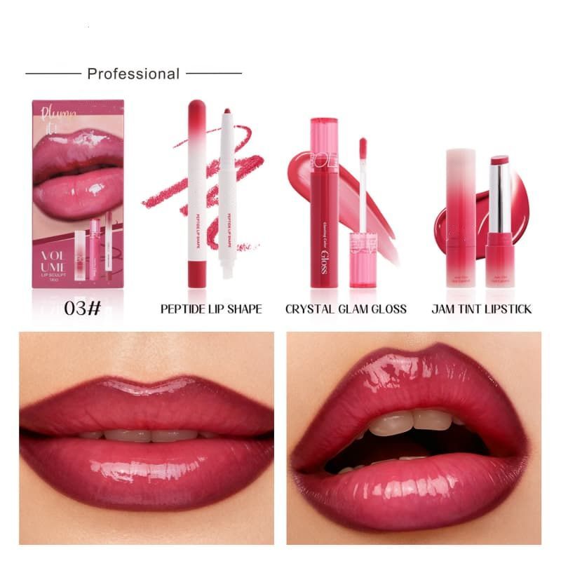 Three-Color Makeup Set: Lip Liner + Lip Gloss & Lipstick B2B Manufacturer | Supplier,Three-Color Makeup Set: Lip Liner + Lip Gloss & Lipstick B2B Manufacturer | Supplier 