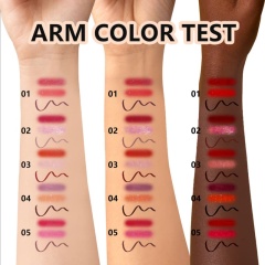 Pearlescent Shimmer Lipstick Set, Matte Waterproof Non-Transfer Lip Gloss & Lip Liner Pencil,Pearlescent Shimmer Lipstick Set, Matte Waterproof Non-Transfer Lip Gloss & Lip Liner Pencil 