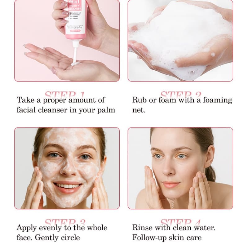 4-in-1 Mild Cleansing Foam Oil-Control Facial Cleanser B2B Manufacturer | Supplier,4-in-1 Mild Cleansing Foam Oil-Control Facial Cleanser B2B Manufacturer | Supplier 