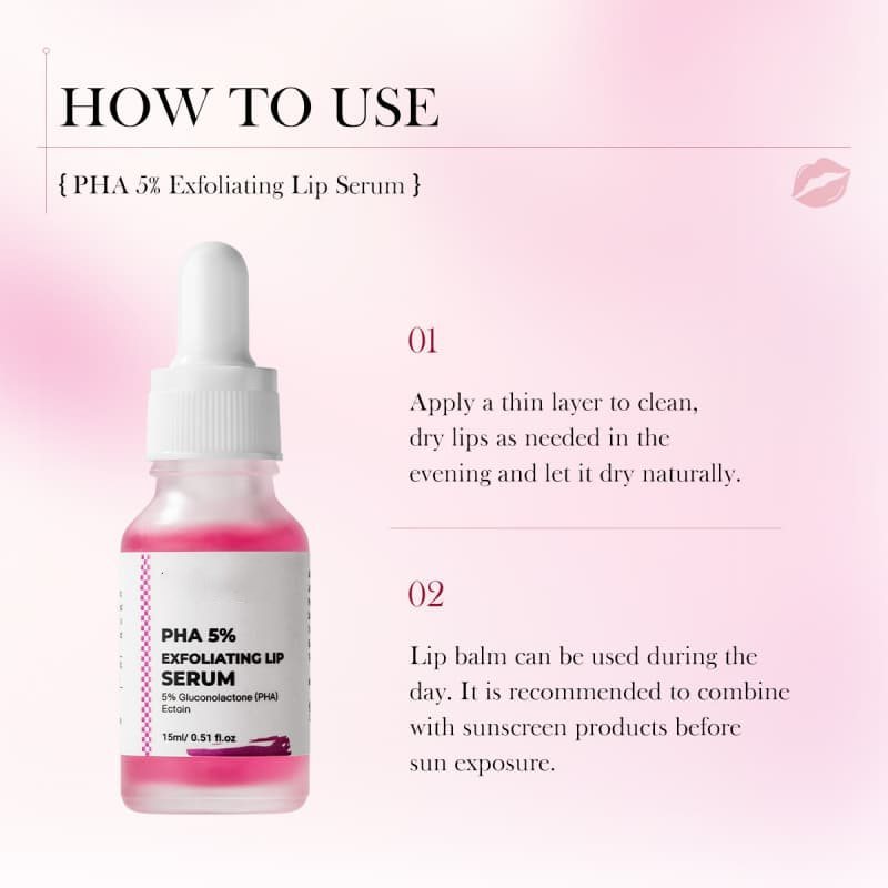5% PHA Lip Serum with Hyaluronic Acid for Hydration & Moisturization,5% PHA Lip Serum with Hyaluronic Acid for Hydration & Moisturization 