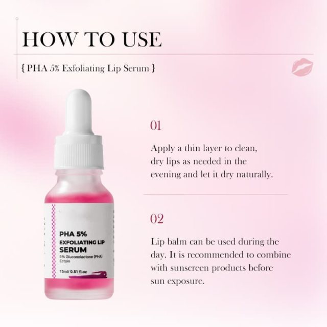 5% PHA Lip Serum with Hyaluronic Acid for Hydration & Moisturization,5% PHA Lip Serum with Hyaluronic Acid for Hydration & Moisturization 