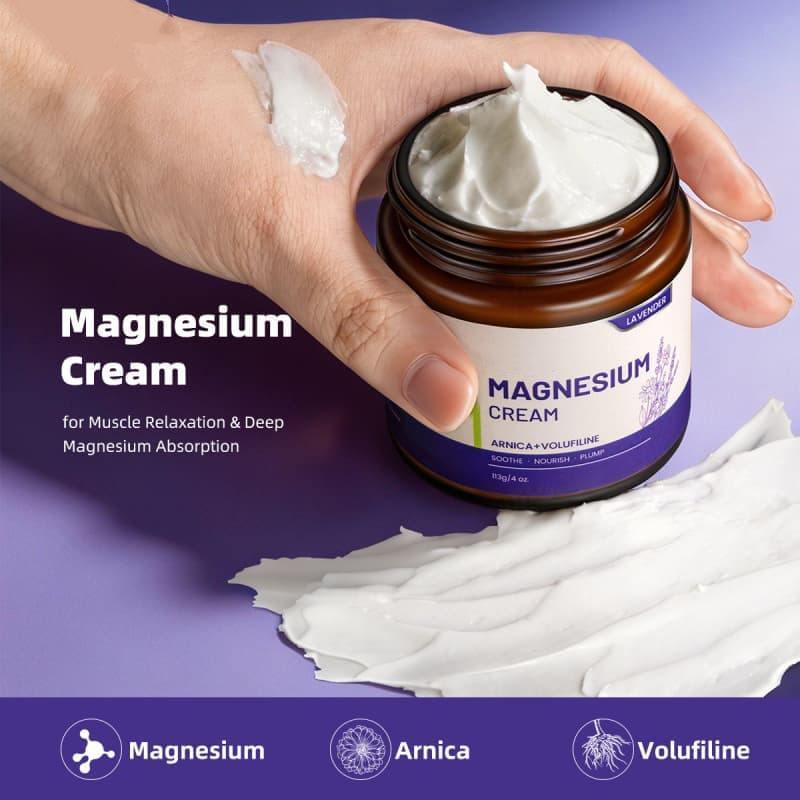Lavender Magnesium Cream | Infused with Arnica & Volufiline to Soothe, Nourish & Plump Skin,Lavender Magnesium Cream | Infused with Arnica & Volufiline to Soothe, Nourish & Plump Skin 