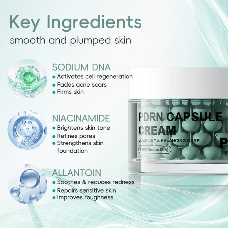 PDRN Capsule Repair Cream | Sodium DNA Infused to Boost Skin Elasticity & Balance Sensitive Troubled Skin,PDRN Capsule Repair Cream | Sodium DNA Infused to Boost Skin Elasticity & Balance Sensitive Troubled Skin 