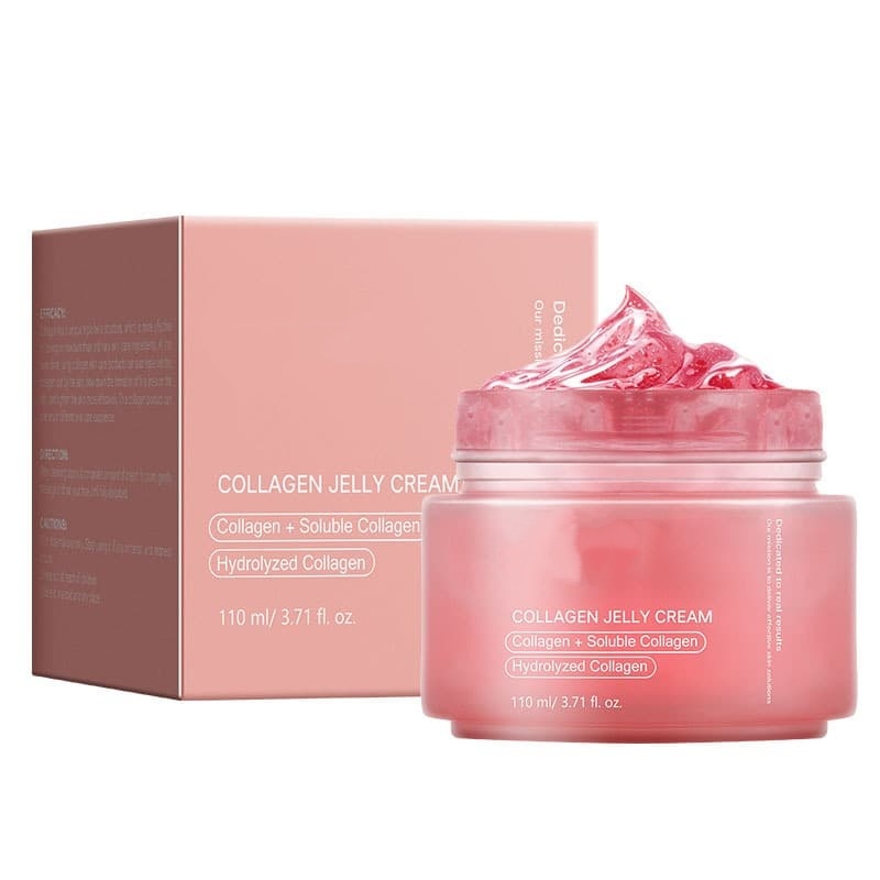 Pink Collagen Jelly Cream | Triple Collagen Complex to Plump, Hydrate & Brighten Dry Dull Skin,Pink Collagen Jelly Cream | Triple Collagen Complex to Plump, Hydrate & Brighten Dry Dull Skin 