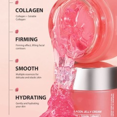 Pink Collagen Jelly Cream | Triple Collagen Complex to Plump, Hydrate & Brighten Dry Dull Skin,Pink Collagen Jelly Cream | Triple Collagen Complex to Plump, Hydrate & Brighten Dry Dull Skin 