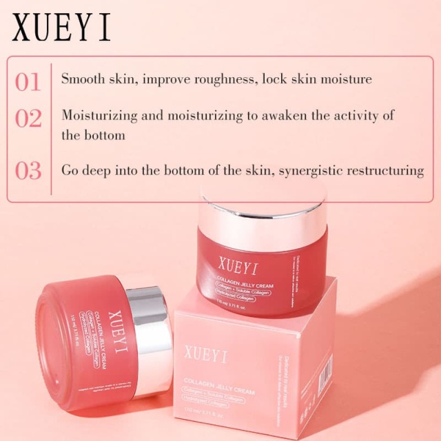 Pink Collagen Jelly Cream | Triple Collagen Complex to Plump, Hydrate & Brighten Dry Dull Skin,Pink Collagen Jelly Cream | Triple Collagen Complex to Plump, Hydrate & Brighten Dry Dull Skin 