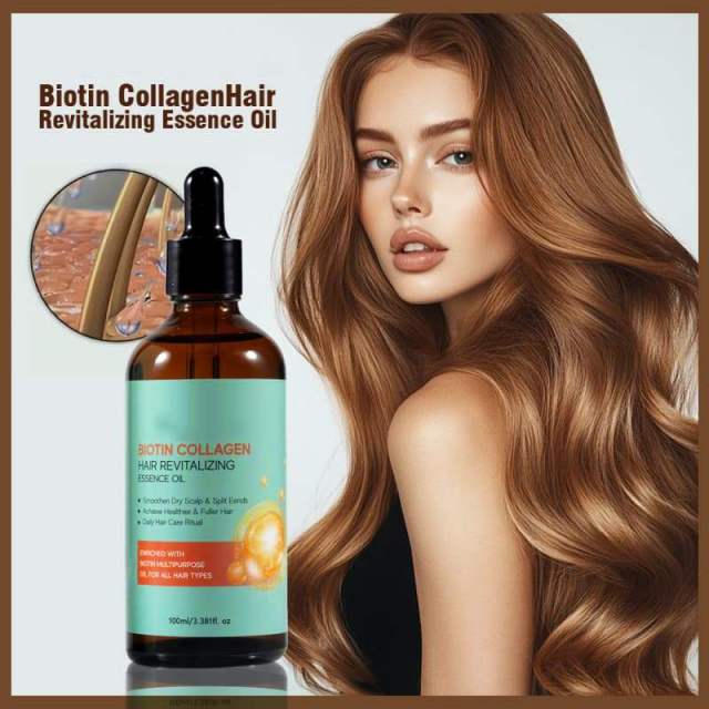 Biotin Leave-In Hair Care Oil, Smoothing, Anti-Frizz, Root Repair & Nourishing Serum,Biotin Leave-In Hair Care Oil, Smoothing, Anti-Frizz, Root Repair & Nourishing Serum 