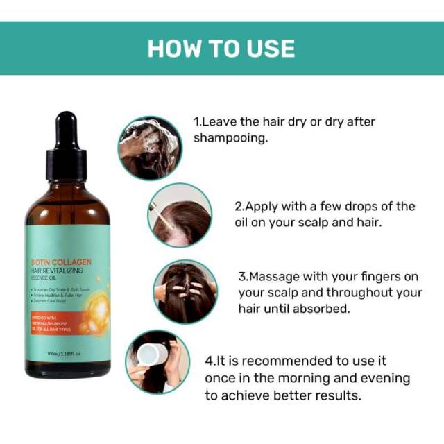 Biotin Leave-In Hair Care Oil, Smoothing, Anti-Frizz, Root Repair & Nourishing Serum,Biotin Leave-In Hair Care Oil, Smoothing, Anti-Frizz, Root Repair & Nourishing Serum 