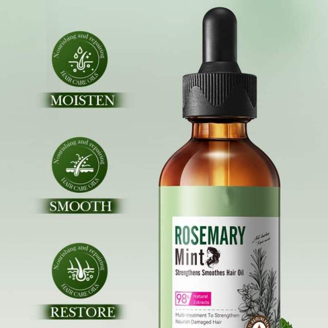 Strengthening Hair Oil & Moisturizing Conditioner with Mint and Rosemary,Strengthening Hair Oil & Moisturizing Conditioner with Mint and Rosemary 