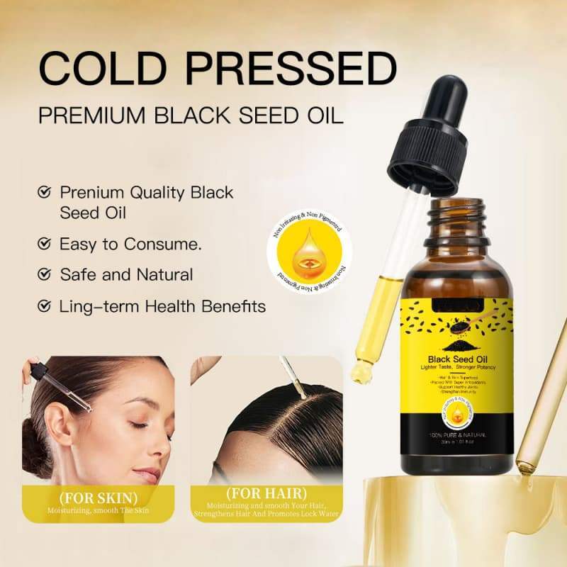 Pure Black Seed Oil | Strong Antioxidant Formula for Hair Care, Skin Nourishment & Immune Support,Pure Black Seed Oil | Strong Antioxidant Formula for Hair Care, Skin Nourishment & Immune Support 