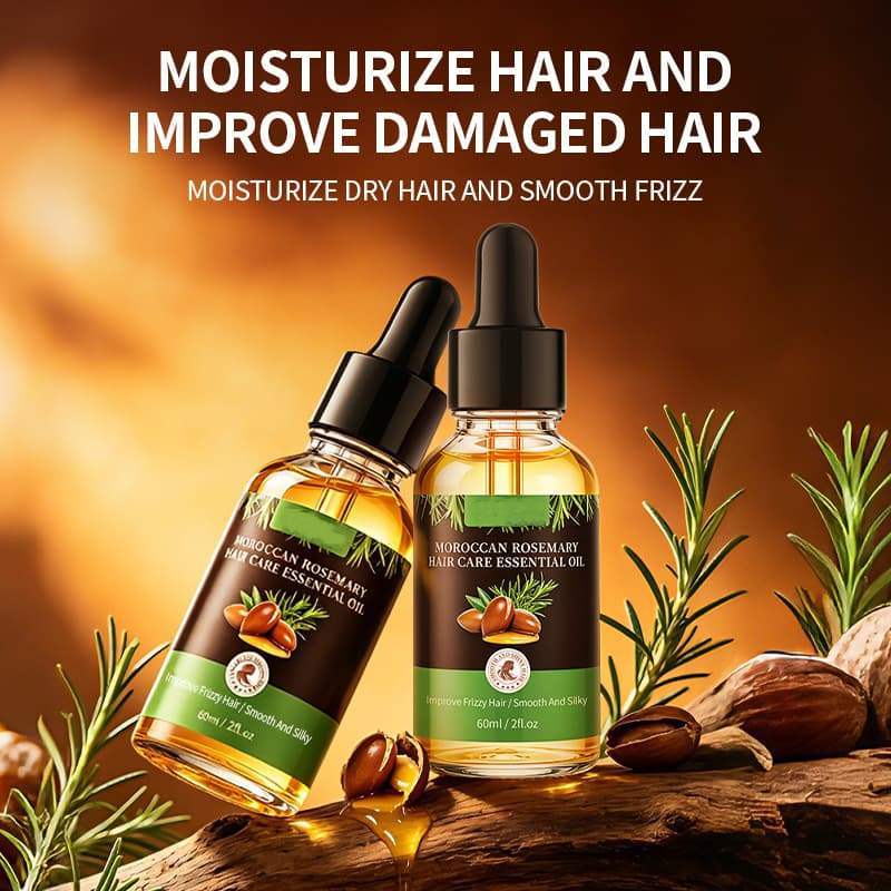 Moroccan Rosemary Hair Oil | Smooth Frizzy Dry Hair, Create Silky Glossy Healthy Hair,Moroccan Rosemary Hair Oil | Smooth Frizzy Dry Hair, Create Silky Glossy Healthy Hair 