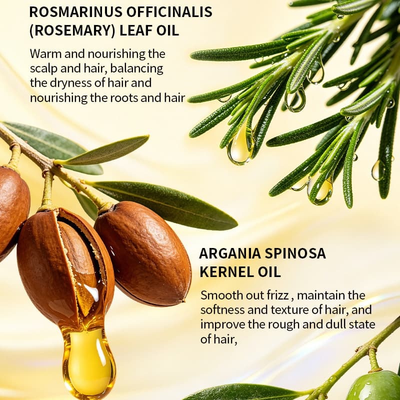 Moroccan Rosemary Hair Oil | Smooth Frizzy Dry Hair, Create Silky Glossy Healthy Hair,Moroccan Rosemary Hair Oil | Smooth Frizzy Dry Hair, Create Silky Glossy Healthy Hair 