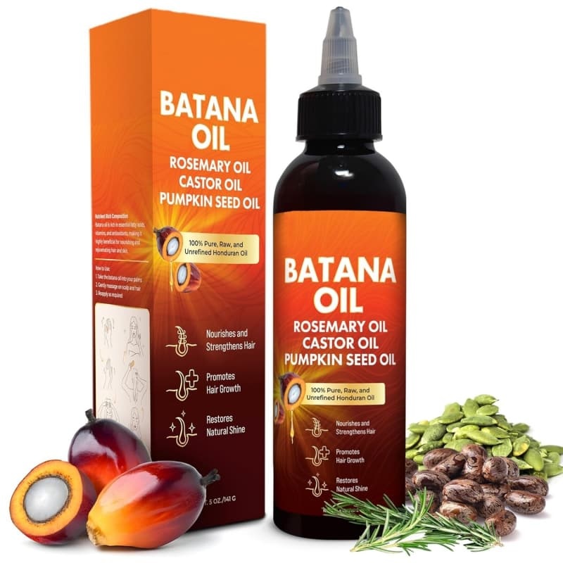 Multi-Ingredient Batana Hair Oil | Rosemary + Castor + Pumpkin Seed Oil Nourish, Grow & Add Shine to Hair,Multi-Ingredient Batana Hair Oil | Rosemary + Castor + Pumpkin Seed Oil Nourish, Grow & Add Shine to Hair 