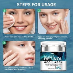 Retinol Collagen Day&Night Cream | 5% Hyaluronic Acid Deep Hydration Anti-Wrinkle Firming Facial Moisturizer,Retinol Collagen Day&Night Cream | 5% Hyaluronic Acid Deep Hydration Anti-Wrinkle Firming Facial Moisturizer 