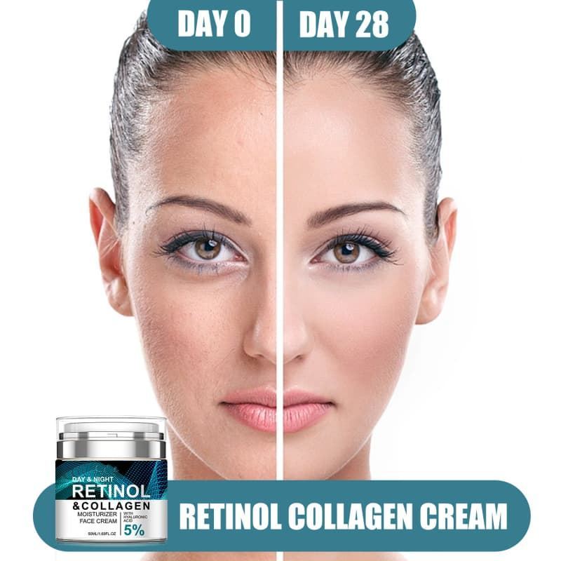 Retinol Collagen Day&Night Cream | 5% Hyaluronic Acid Deep Hydration Anti-Wrinkle Firming Facial Moisturizer,Retinol Collagen Day&Night Cream | 5% Hyaluronic Acid Deep Hydration Anti-Wrinkle Firming Facial Moisturizer 