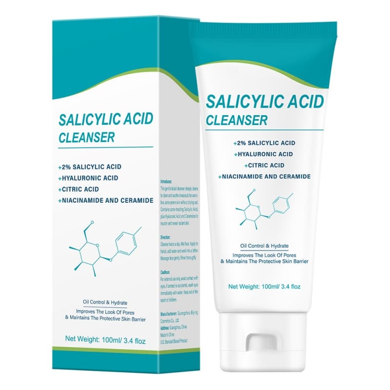 2% Salicylic Acid Cleanser | Oil Control & Minimize Pores, Hydrate & Protect Skin Barrier with Niacinamide & Ceramide,2% Salicylic Acid Cleanser | Oil Control & Minimize Pores, Hydrate & Protect Skin Barrier with Niacinamide & Ceramide 