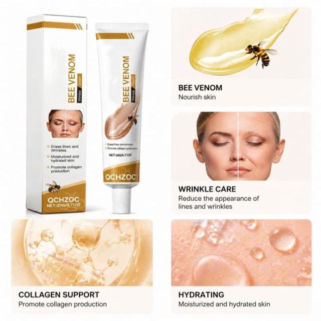 Bee Venom Wrinkle Cream | Boost Collagen, Smooth Fine Lines & Deeply Hydrate Aging Skin,Bee Venom Wrinkle Cream | Boost Collagen, Smooth Fine Lines & Deeply Hydrate Aging Skin 