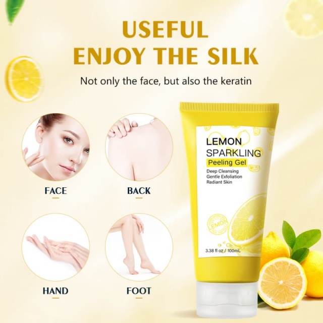 Lemon Sparkling Peeling Gel | Gentle Exfoliation, Deep Clean & Reveal Bright Radiant Skin,Lemon Sparkling Peeling Gel | Gentle Exfoliation, Deep Clean & Reveal Bright Radiant Skin 