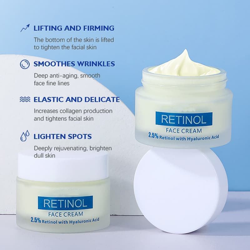 2.5% Retinol Cream | Infused Hyaluronic Acid, Anti-Wrinkle Firming & Long-Lasting Hydrating Facial Moisturizer,2.5% Retinol Cream | Infused Hyaluronic Acid, Anti-Wrinkle Firming & Long-Lasting Hydrating Facial Moisturizer 