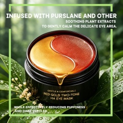 Red Gold Two-Tone Hydrogel Eye Patch with Hydrating & Brightening Care Benefits,Red Gold Two-Tone Hydrogel Eye Patch with Hydrating & Brightening Care Benefits 