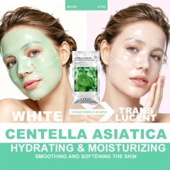 Green Hydrogel Collagen Face Mask for Deep Hydration & Skin Renewal,Green Hydrogel Collagen Face Mask for Deep Hydration & Skin Renewal 