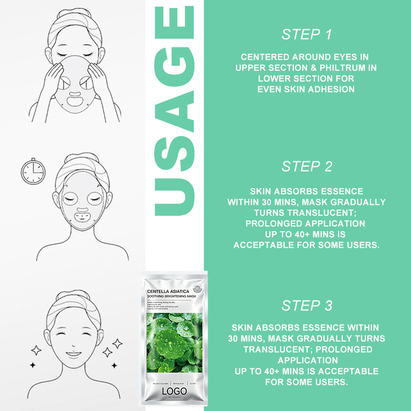 Green Hydrogel Collagen Face Mask for Deep Hydration & Skin Renewal,Green Hydrogel Collagen Face Mask for Deep Hydration & Skin Renewal 