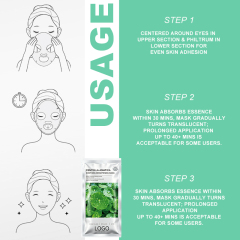 Green Hydrogel Collagen Face Mask for Deep Hydration & Skin Renewal,Green Hydrogel Collagen Face Mask for Deep Hydration & Skin Renewal 