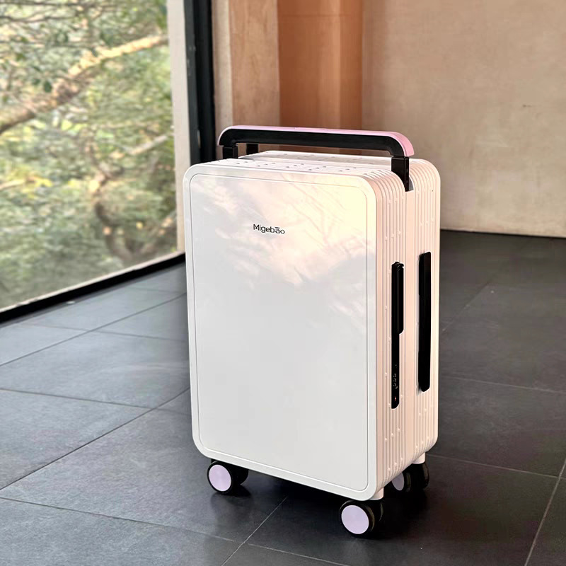 Wide-Handle PC Luggage with TSA Lock Small-Capacity Waterproof Travel Suitcase (20” & 25”)