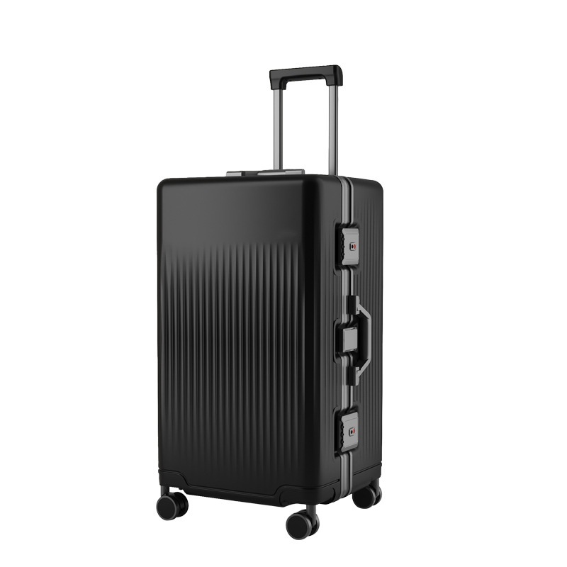 Multi-Functional Travel Suitcase 24" with USB Charging, Cup Holder & TSA Lock