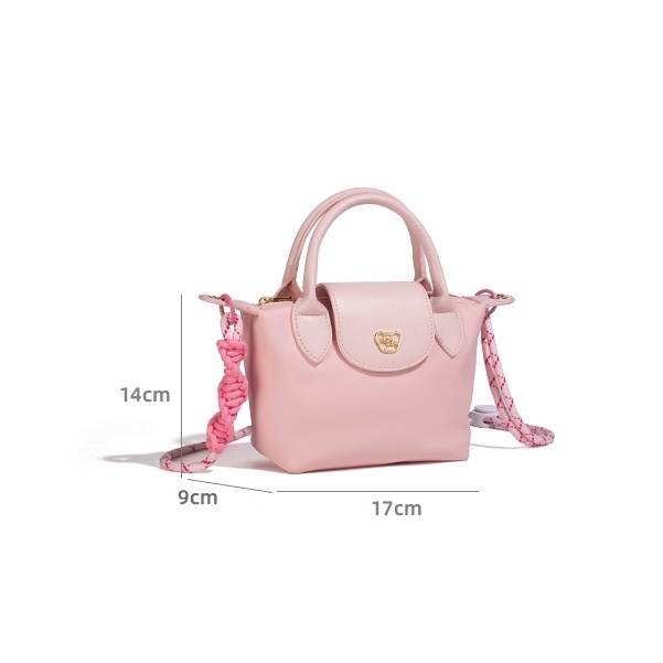 NOISY TEDDY Le Pliage Inspired Canvas Tote Bag Wholesale Recycled Canvas & Leather Handbag