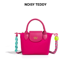 NOISY TEDDY Le Pliage Inspired Canvas Tote Bag Wholesale Recycled Canvas & Leather Handbag