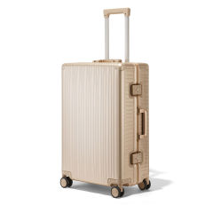 Factory Wholesale Aluminum Luggage Hot Selling All-Aluminum Pilot Luggage with TSA Lock and Unisex Trolley Suitcase