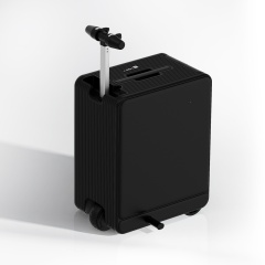 Upgraded Electric Hidden Telescopic Foot Pedal 20-Inch Trolley Travel Suitcase