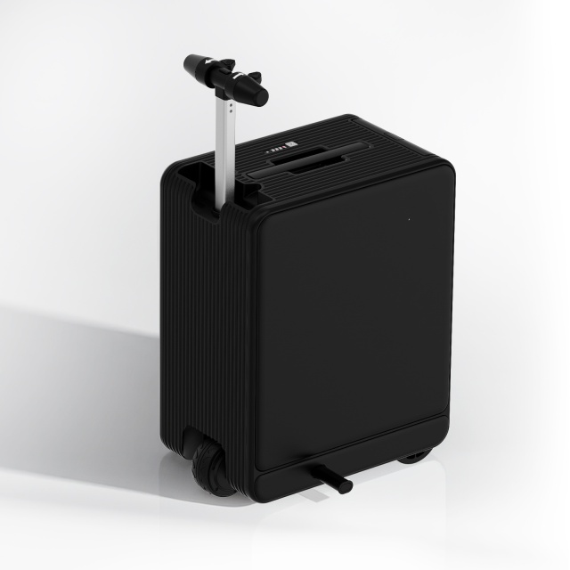 Upgraded Electric Hidden Telescopic Foot Pedal 20-Inch Trolley Travel Suitcase