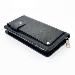 Men's Business Cross-Border Clutch, PU Multi-Card Slot Wallet, Large Capacity Portable Bag