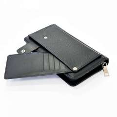 Men's Business Cross-Border Clutch, PU Multi-Card Slot Wallet, Large Capacity Portable Bag