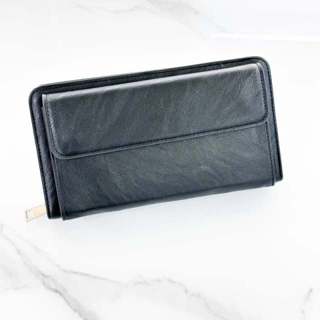 Customizable Multi-Texture PU Leather Business-Leisure Wallet with Multi-Compartment