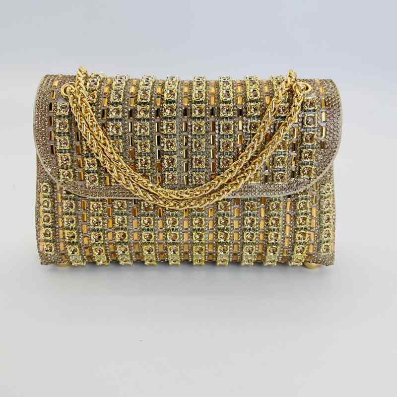 New Cross-Border Gemstone Evening Bag, Diamond-Encrusted, Elegant Evening Bag For Ladies