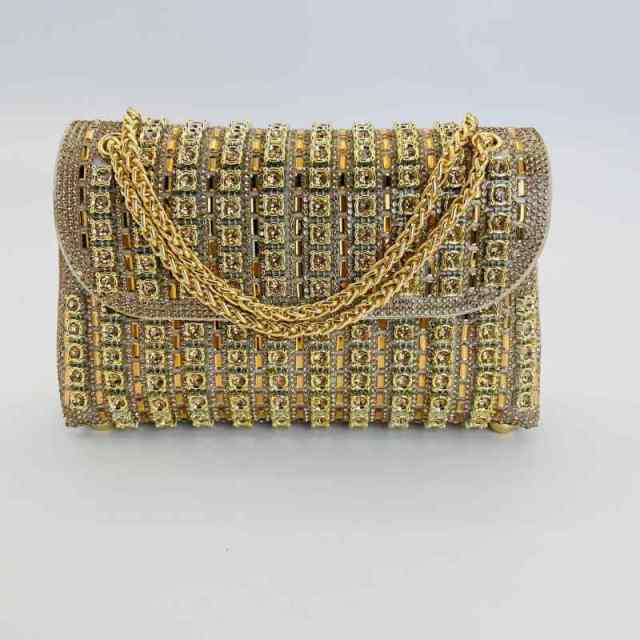 New Cross-Border Gemstone Evening Bag, Diamond-Encrusted, Elegant Evening Bag For Ladies