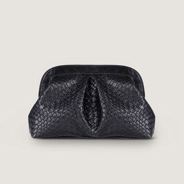 Women's  Autumn/Winter New Pleated Dumpling Bag, Fashionable and Versatile Woven Texture Shoulder Bag