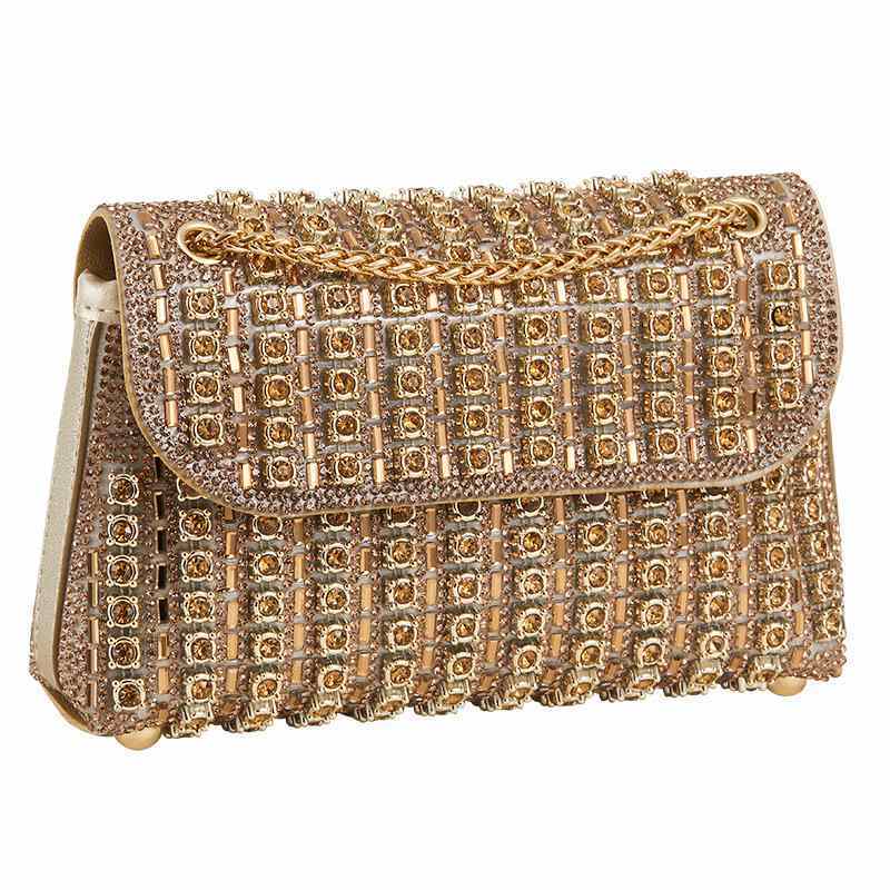 New Cross-Border Gemstone Evening Bag, Diamond-Encrusted, Elegant Evening Bag For Ladies