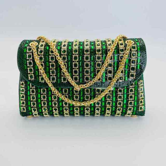 New Cross-Border Gemstone Evening Bag, Diamond-Encrusted, Elegant Evening Bag For Ladies