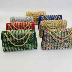 New Cross-Border Gemstone Evening Bag, Diamond-Encrusted, Elegant Evening Bag For Ladies