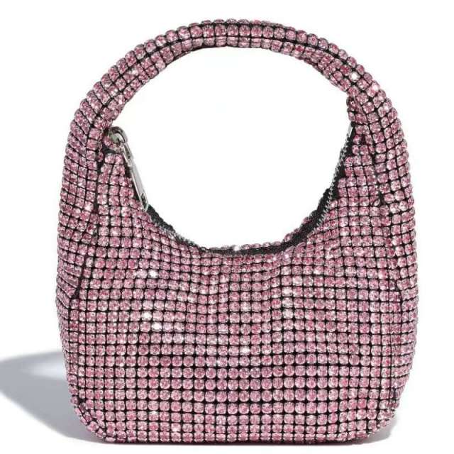 Sparkling Necklace Diamond-Encrusted Evening Bag, Small Square Bag, Versatile Diamond Fashionable bag