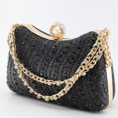 Cross-Border Evening Bag, Rhinestone Handbag,Party Clutch, Women's Chain Evening Luxury Bag