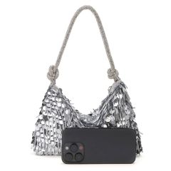 New Trendy Sparkling Sequin Rhinestone Handbag/Shoulder Bag For Music Festival Evening Parties