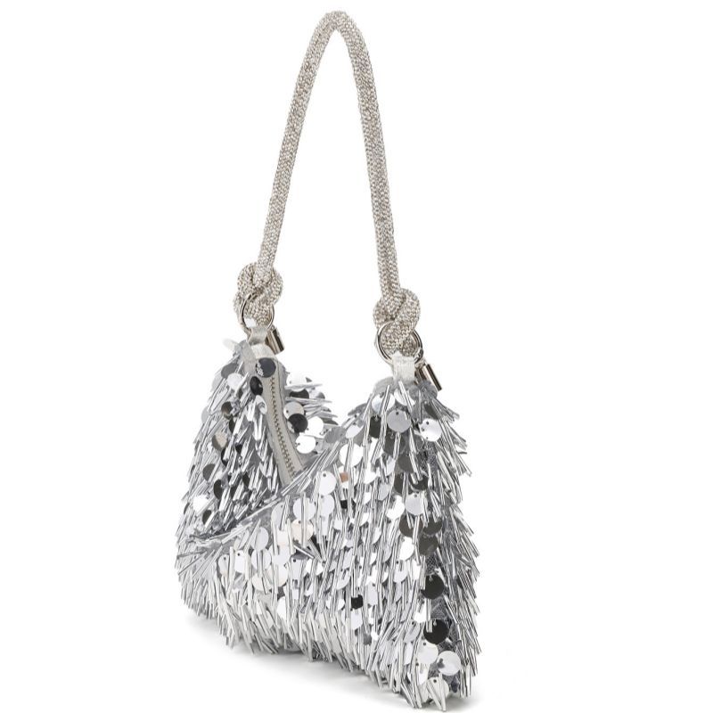 New Trendy Sparkling Sequin Rhinestone Handbag/Shoulder Bag For Music Festival Evening Parties